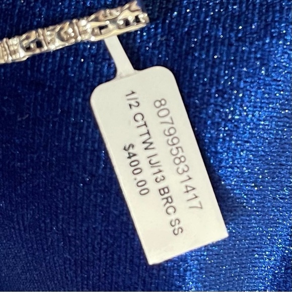 Genuine Diamond Bracelet| 1/2 ct.|Sterling Silver|Ethically sourced|NIB|… - Picture 7 of 8